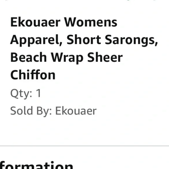 Women’s Blue Beach Wrap Swimsuit Coverup Sheer Chiffon Sarrong - Picture 6 of 6